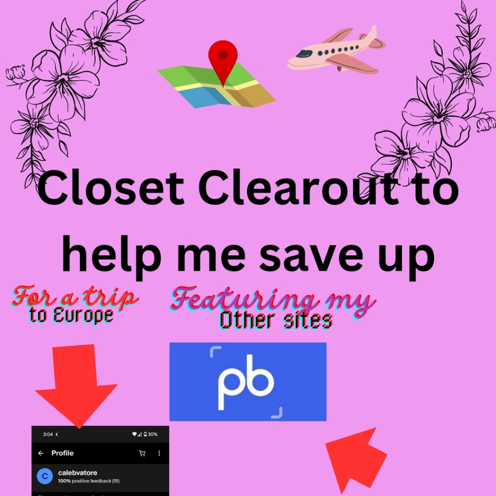 Digital Closet Clearout Sale Banner - Travel Fund Collection